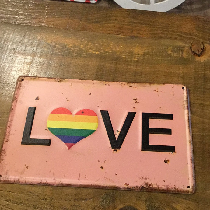 “Love” pride sign
