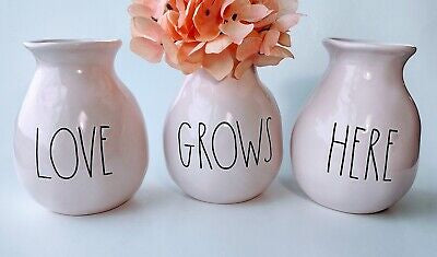 Love Grows Here Vases