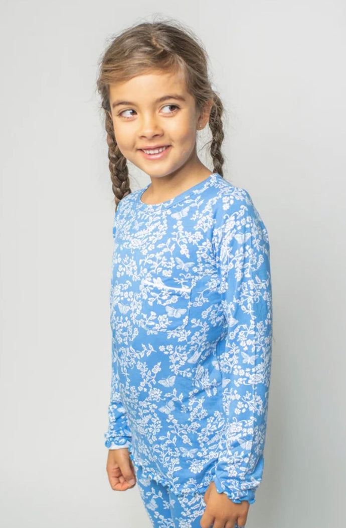 Butterfly Classic Thermal Kids Pajamas by Bambi & Birdie