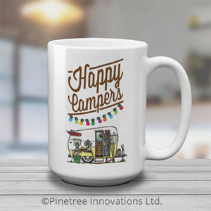 happy campers mug