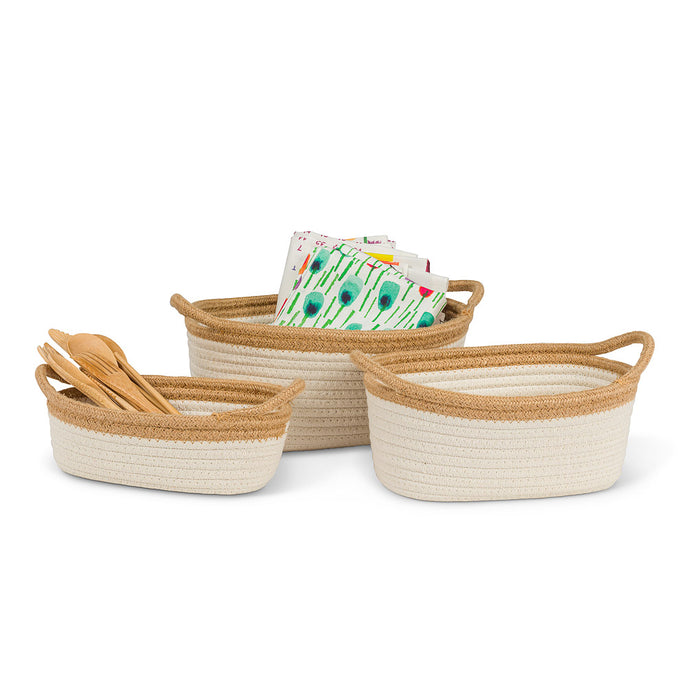 Oval Rope Baskets