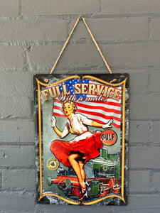 Service With A Smile Wall Plaque