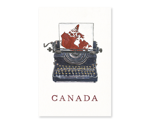 Canadian Typewriter Postcard