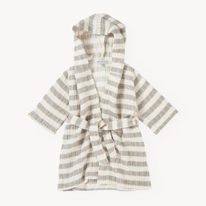 Striped Crinkle Kid's Robe 12-24 mnths