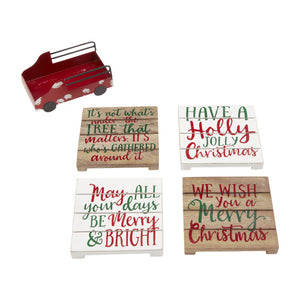 Wooden Christmas Coasters